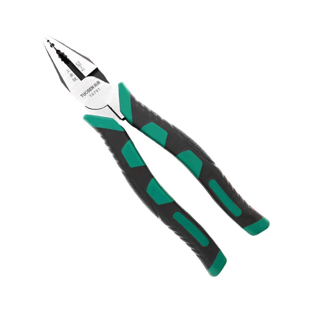 Labor-Saving Multi-Functional Tiger Pliers Flat Needle-Nose Diagonal Wire Pliers - Wire cutters-9inch