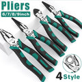 Labor-Saving Multi-Functional Tiger Pliers Flat Needle-Nose Diagonal Wire Pliers - Nose pliers-6inch