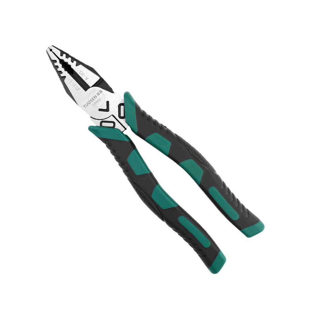 Labor-Saving Multi-Functional Tiger Pliers Flat Needle-Nose Diagonal Wire Pliers - Diagonal cutting pliers-6inch