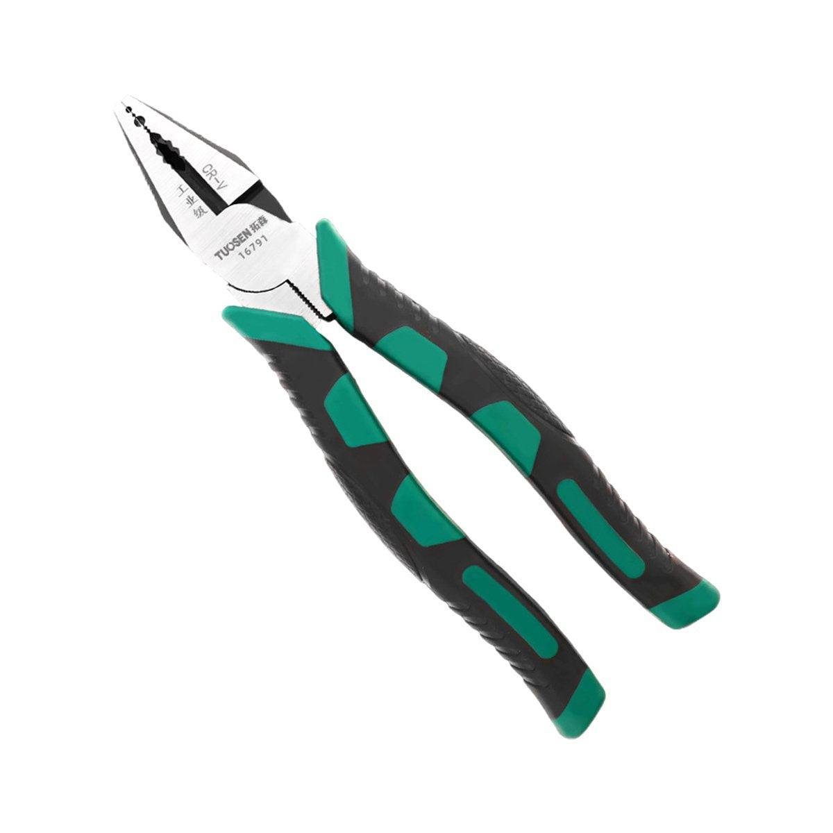 Labor-Saving Multi-Functional Tiger Pliers Flat Needle-Nose Diagonal Wire Pliers - Nose pliers-8inch