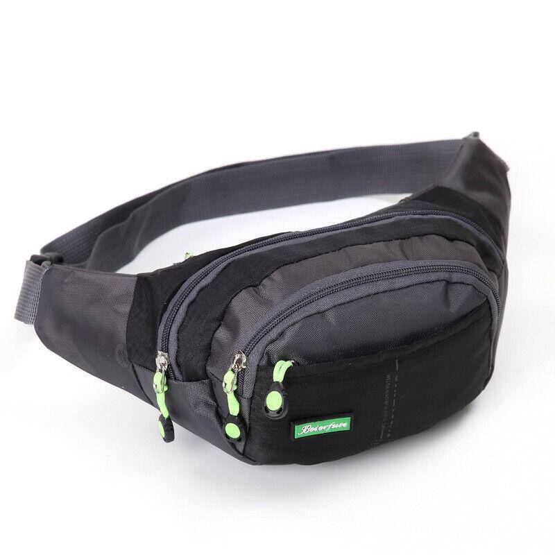 Fanny Pack Zip Pouch Hiking Climbing Sport Bum Waist Bag - Red