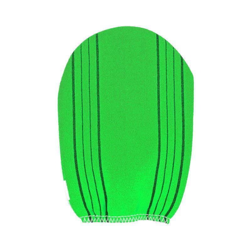 Fiber Cleaner Bath Glove Exfoliating Towel Body Rub Shower Scrub Glove Washcloth - Rose Red