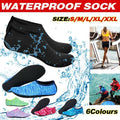 Unisex Water Shoes Slip On Aqua Socks Swim Surf Diving Yoga Exercise Reef Shoes - Blue-XXL