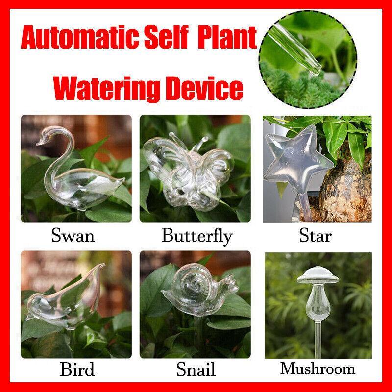 Automatic Self Plant Watering Glass Bulbs Water Feeder Indoor Irrigation Outdoor - Mushroom