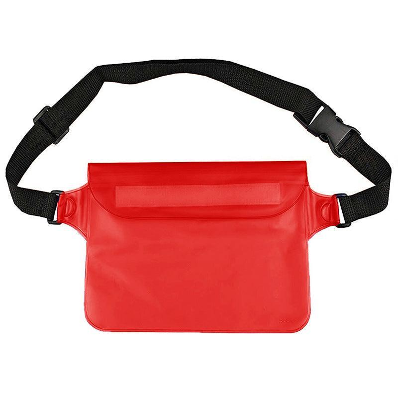 Waterproof Underwater Waist Belt Bum Bag Beach Swimming Boating Dry Phone Pouch - Grey