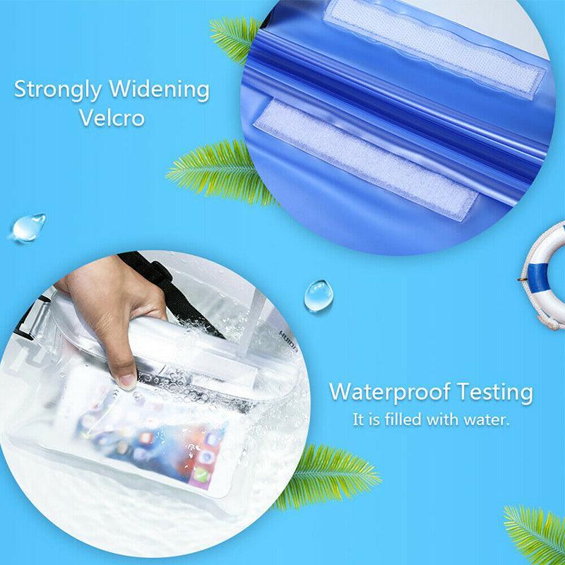Waterproof Underwater Waist Belt Bum Bag Beach Swimming Boating Dry Phone Pouch - Orange