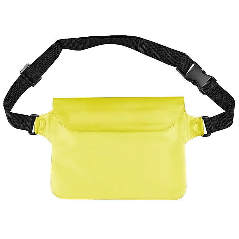 Waterproof Underwater Waist Belt Bum Bag Beach Swimming Boating Dry Phone Pouch - Orange