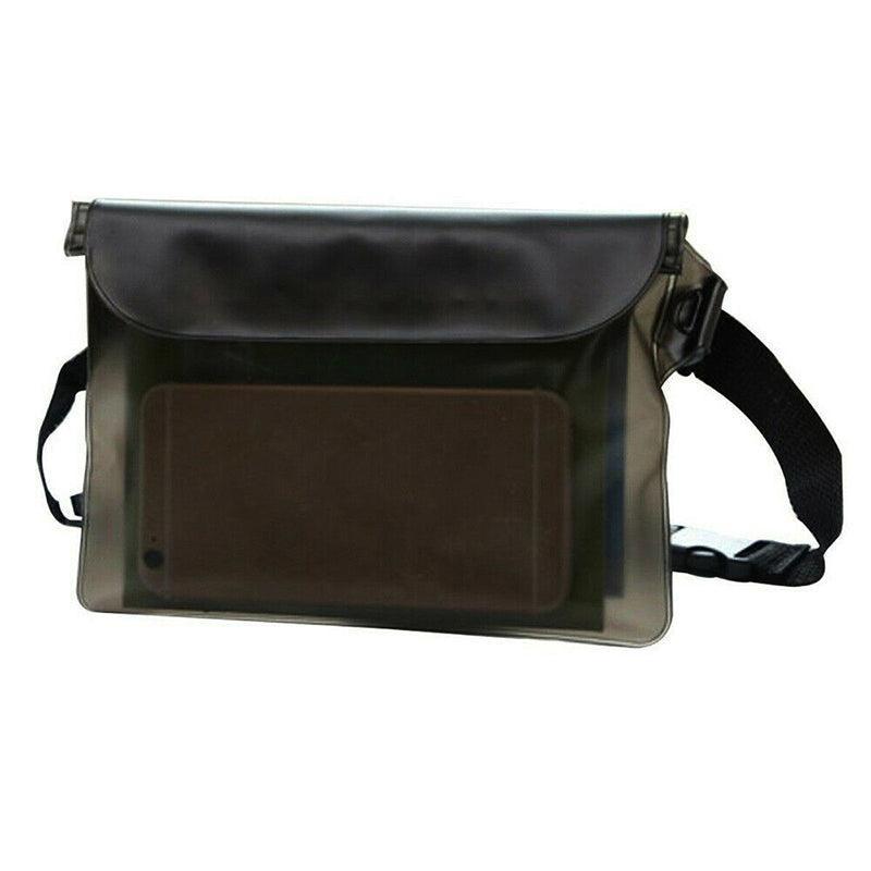 Waterproof Underwater Waist Belt Bum Bag Beach Swimming Boating Dry Phone Pouch - Red