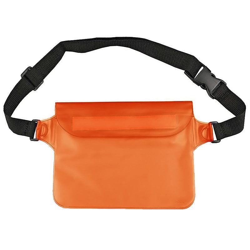 Waterproof Underwater Waist Belt Bum Bag Beach Swimming Boating Dry Phone Pouch - Red