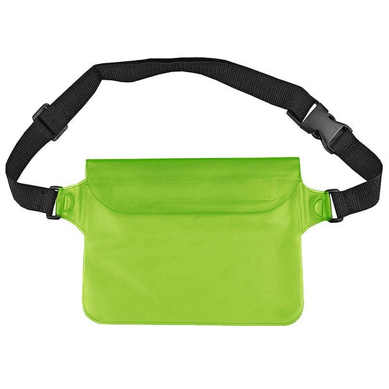 Waterproof Underwater Waist Belt Bum Bag Beach Swimming Boating Dry Phone Pouch - Red
