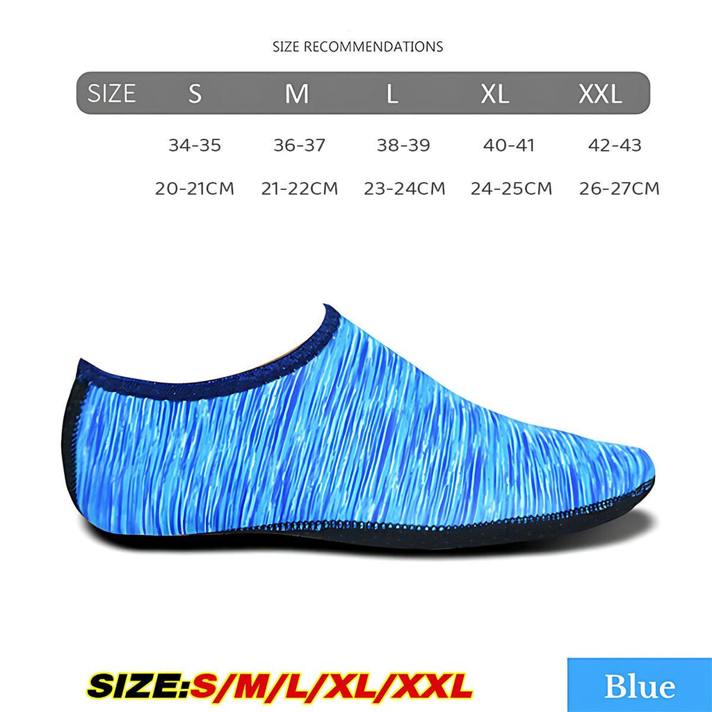 Unisex Water Shoes Slip On Aqua Socks Swim Surf Diving Yoga Exercise Reef Shoes - Green-XXL
