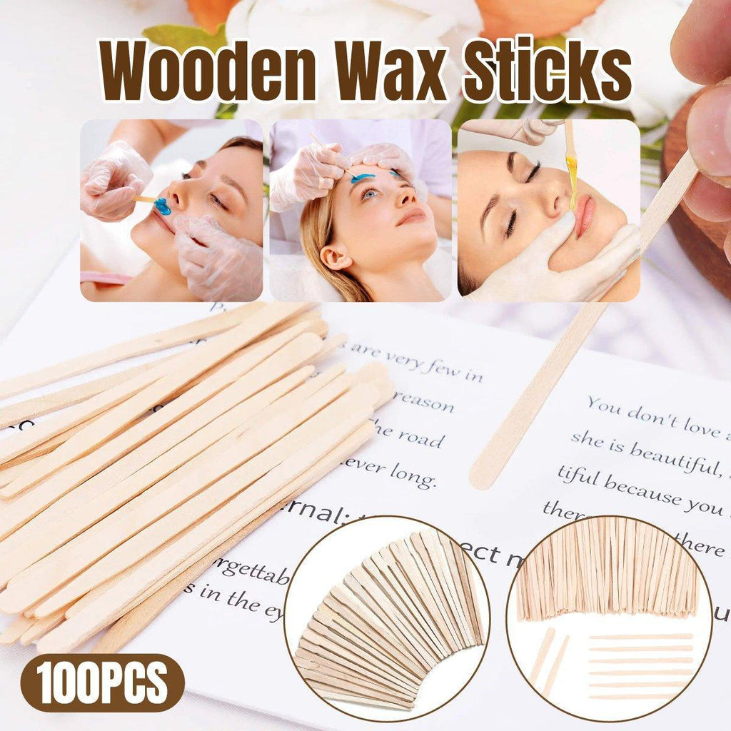 100pcs Beauty Shaving Wands Hair Removal Eyebrow Razors for Salon and Home Use - Thin