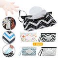 Portable Wet Wipe Pouch Dispenser Bag Travel Reusable Tissue Case Holder Storage - Blue