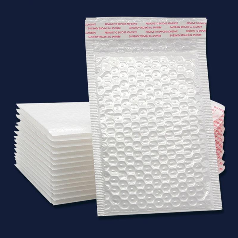 25PCS Poly Bubble Mailers Envelope Padded Bag White Cushioned Satchel 15 Sizes - 25PCS-14*16CM