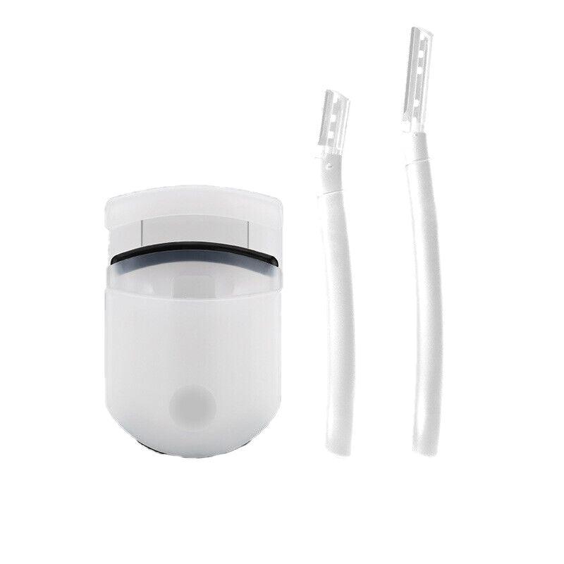 3Pcs Eyebrow Razor Set Facial Trimmer Shaver Blade Hair Remover Beauty Tool - Eyebrow Razor-White-1*Short+2*Long