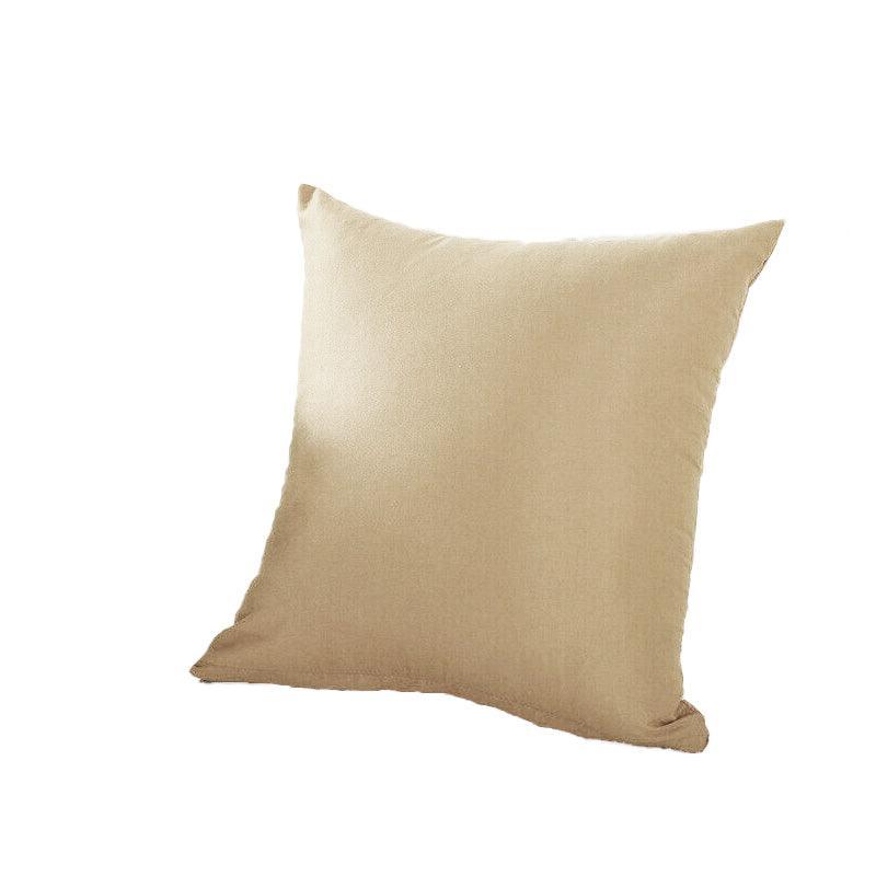 40x40cm Multicoloured Plain Solid Colour Cushion Cover Covers Decorative Pillow Case - White