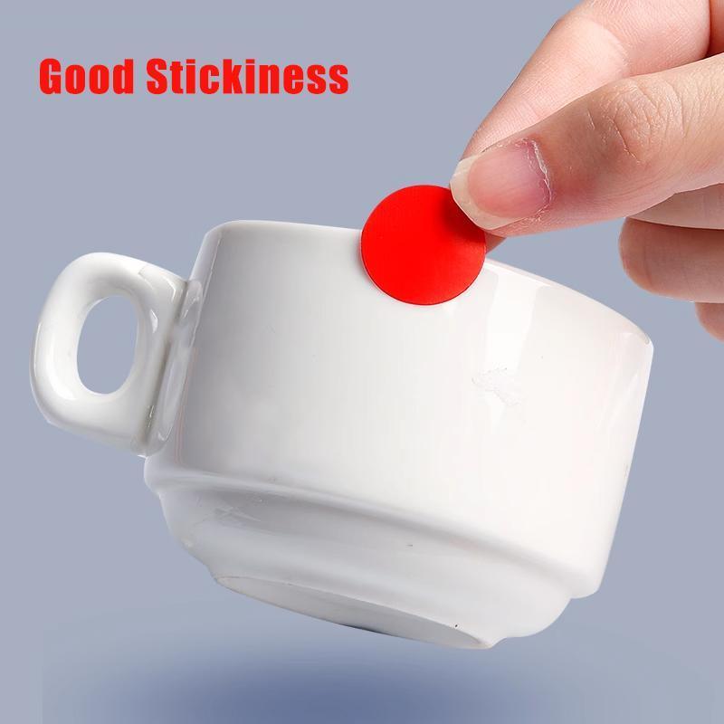 8/13/25/50mm Colour Sticker Dots Adhesive Round Labels Circular Scrapbooking White - 25mm 40 Dots - 1 Sheet
