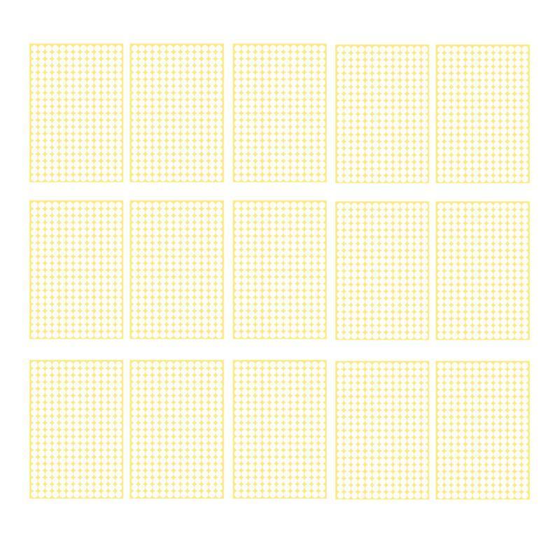 8/13/25/50mm Colour Sticker Dots Adhesive Round Labels Circular Scrapbooking White - 25mm 40 Dots - 1 Sheet