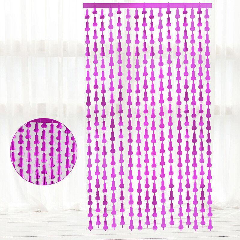 Metallic Tinsel Curtain 2m x 1m Hens Party Backdrop Foil Fringe Hanging Decor - Gold