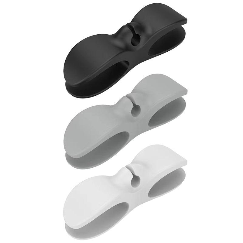 Wire Cable Organizer Holder Cord Wrapper Winder For Kitchen Appliances Computer - 3PCS Black