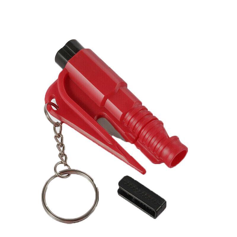 3 In 1 Car Window Glass Breaker Emergency Escape Tool with Cutter - Black