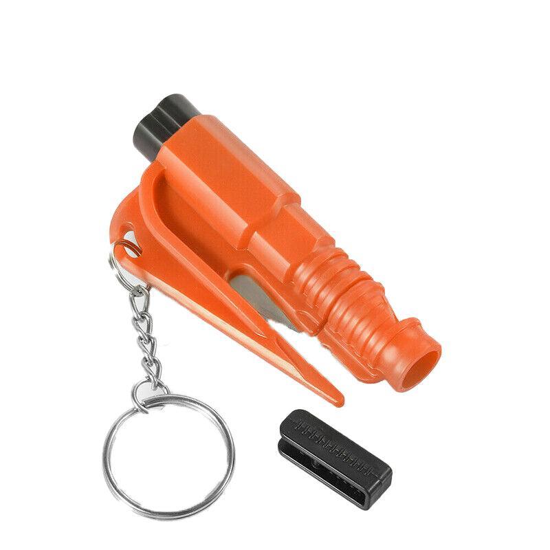 3 In 1 Car Window Glass Breaker Emergency Escape Tool with Cutter - Pink