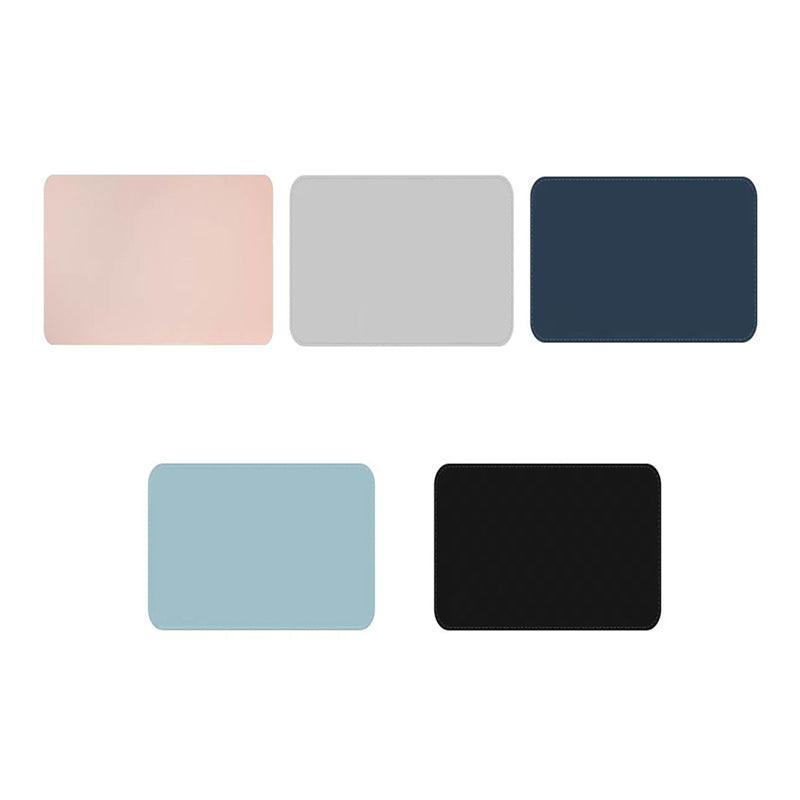 Leather Mouse Pad 30x25.5cm Waterproof Gaming Desk Mat Anti Slip Rubber Mousepad - Wine Red