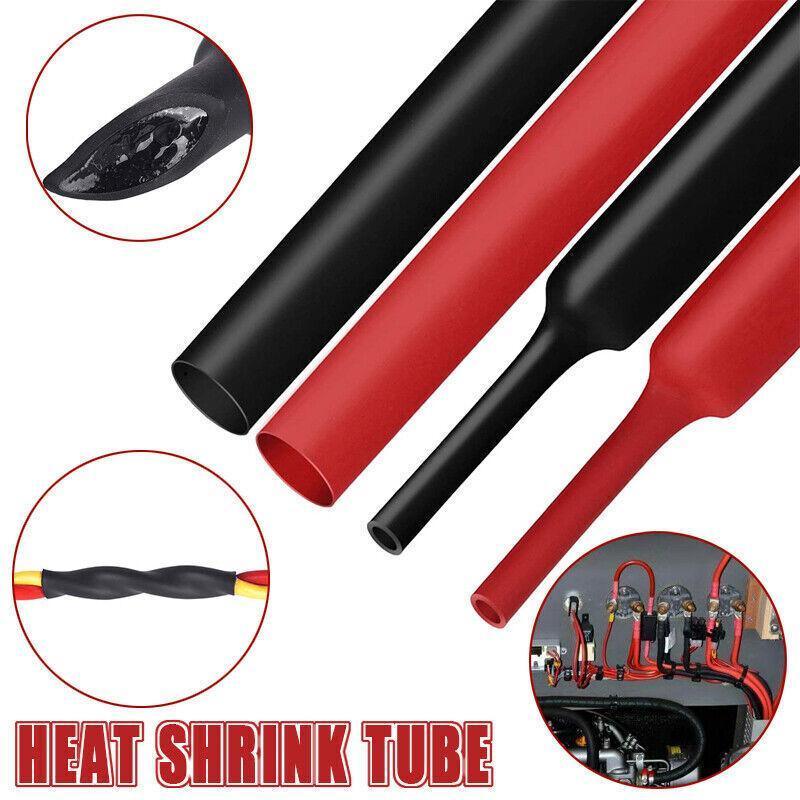 Grade Marine Heat Shrink Tubing 3:1 Wire Sleeve Glue Inside Fast Wrap Insulation Red 3M - 9.5mm*3M