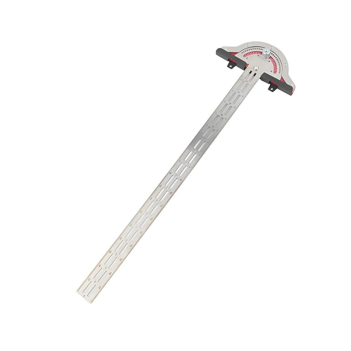 Woodworking Edge Ruler Protractor Angle Measuring Tool Carpenter - 10 inch