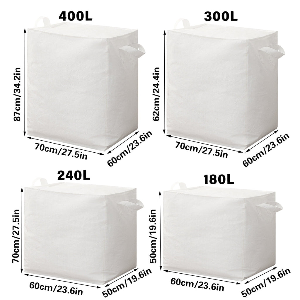 Large Capacity Moving Bag Packing Quilt Storage Luggage Clothing Organizer Tote - 240L