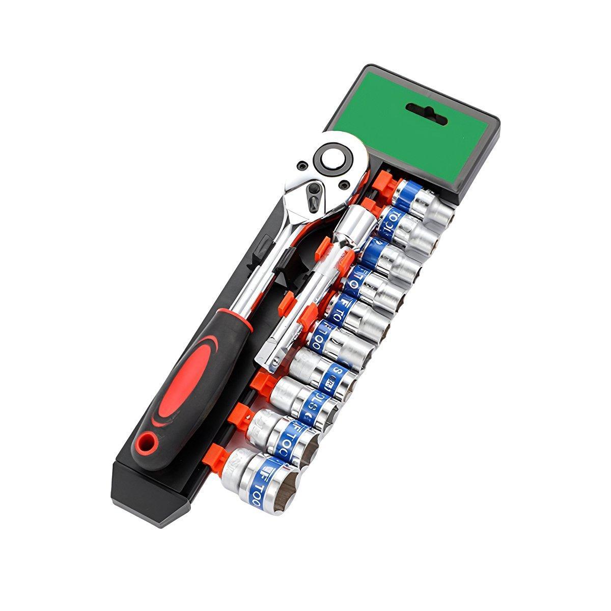 12PCS Household Wrench Portable Functional Adjustable Spanner Tool Kit