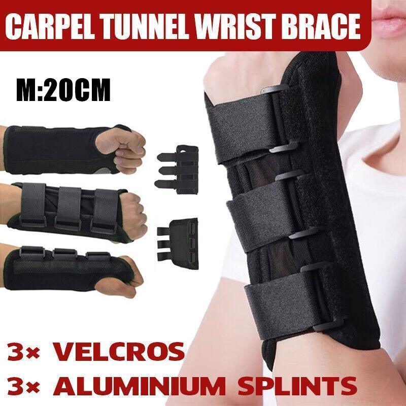 M Size Wrist Splint Brace Protection Support Strap Carpel Tunnel CTS RSI Pain Relief - Right