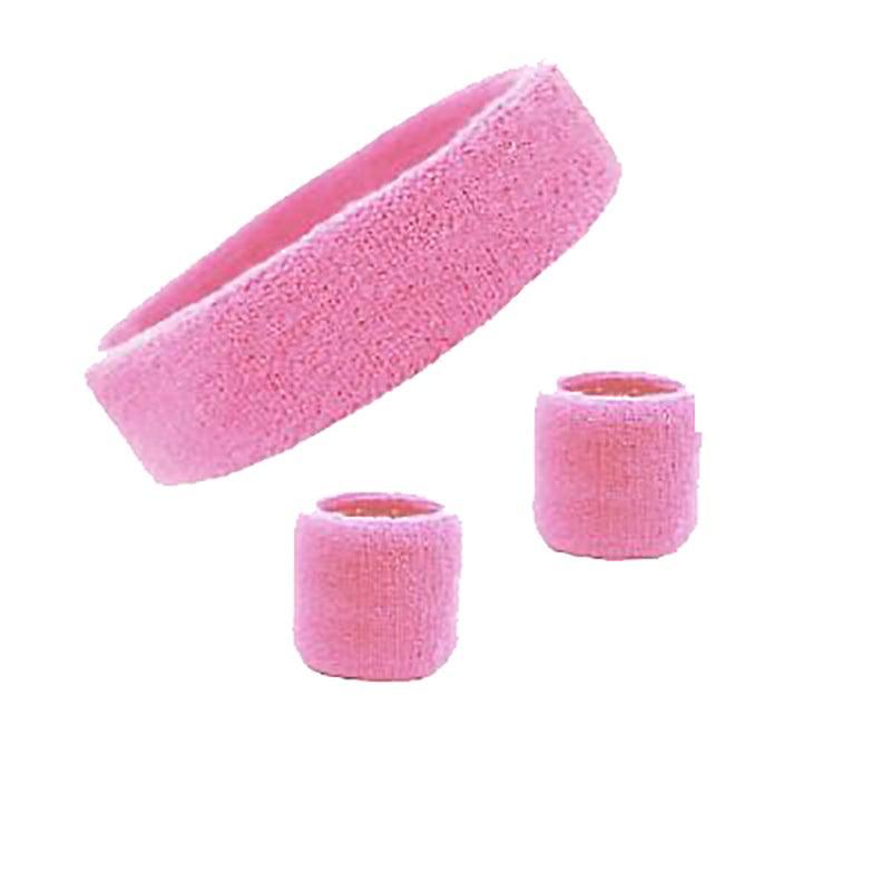 Wristbands Headband Sweatbands Sweat Band For Sport Tennis Badminton Yoga Cotton - Purple