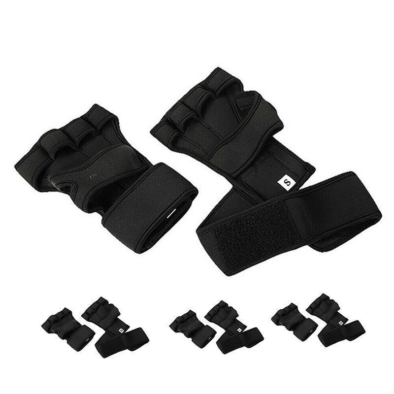 Weight Lifting Training Gloves Women Men Fitness Sports Body Building Gym Gloves - L
