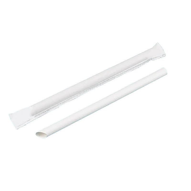 1000-2000pcs Colourful Paper Drinking Straws FOIL Metallic Party - Kraft-12*200mm 1000PCS