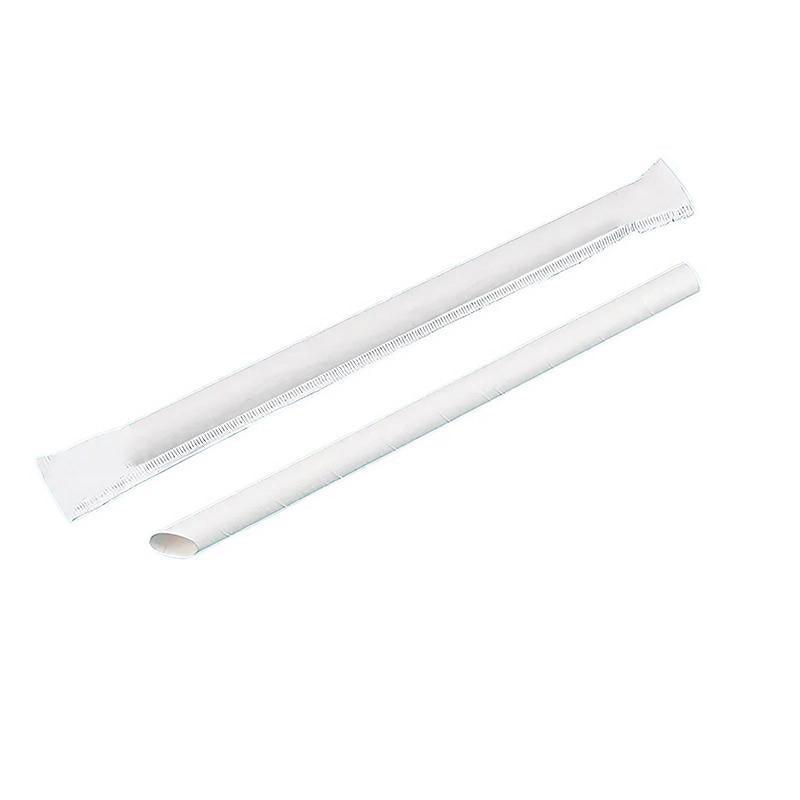 1000-2000pcs Colourful Paper Drinking Straws FOIL Metallic Party - Kraft-12*200mm 1000PCS