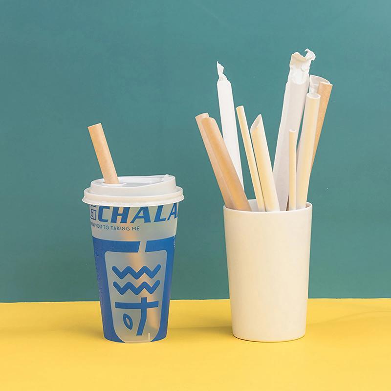 1000-2000pcs Colourful Paper Drinking Straws FOIL Metallic Party - White-12*200mm 1000PCS