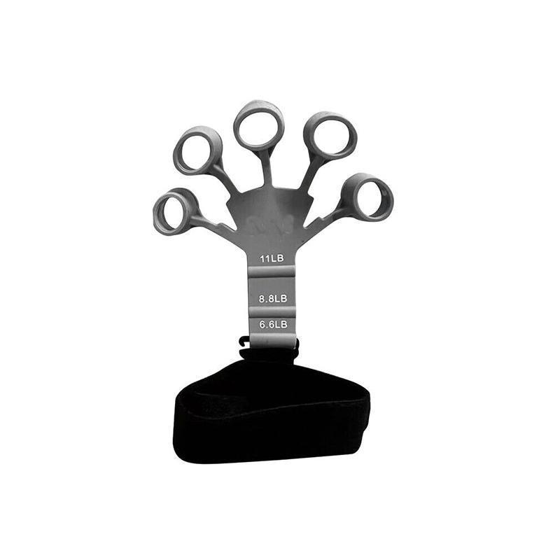 Finger Exerciser Strength Gripper Forearm Trainer Hand Grip Strengthener Therapy - 2# Grey (11LB)