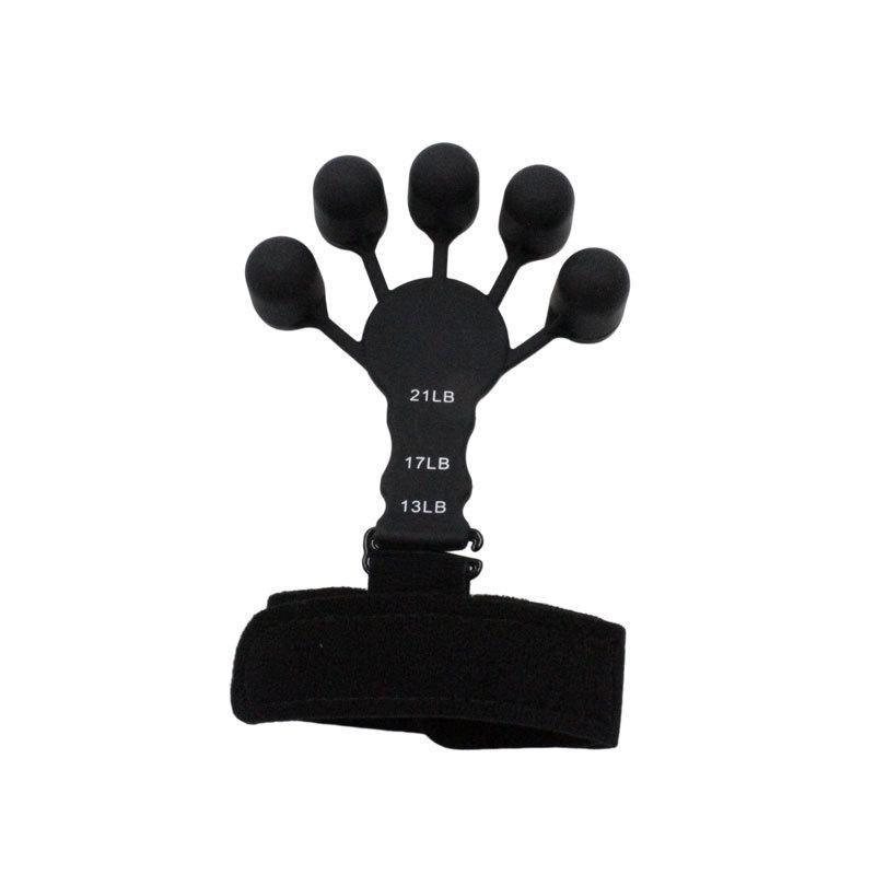 Finger Exerciser Strength Gripper Forearm Trainer Hand Grip Strengthener Therapy - 3# Black (Large Strength)