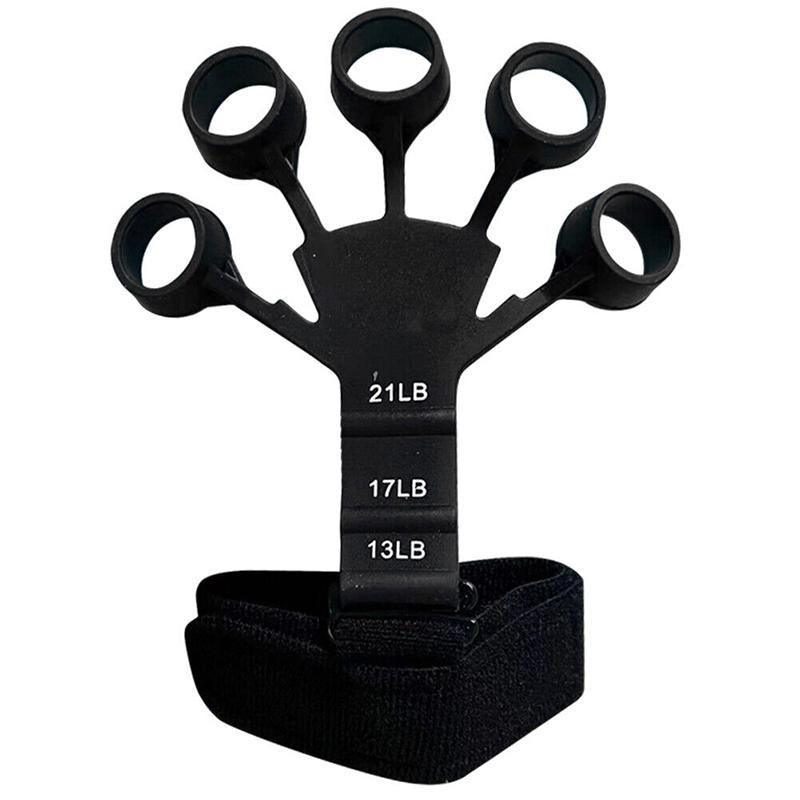 Finger Exerciser Strength Gripper Forearm Trainer Hand Grip Strengthener Therapy - 3# Blue (Medium Strength)