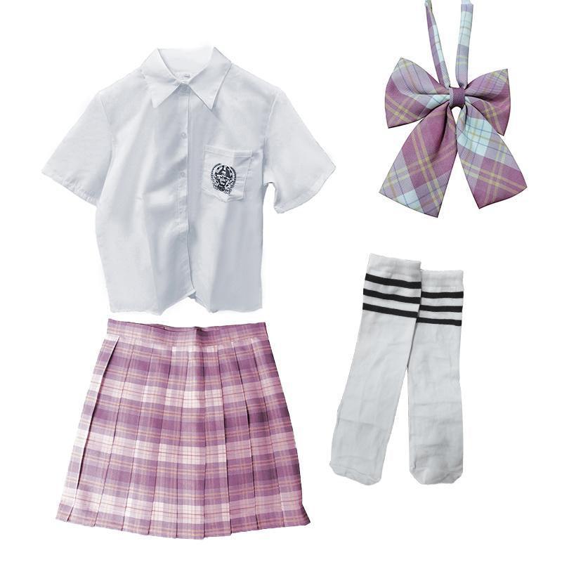Women Girls School Pleated Skirt Summer High Waist  Tartan Short Skirt AU Stock - 2XL
