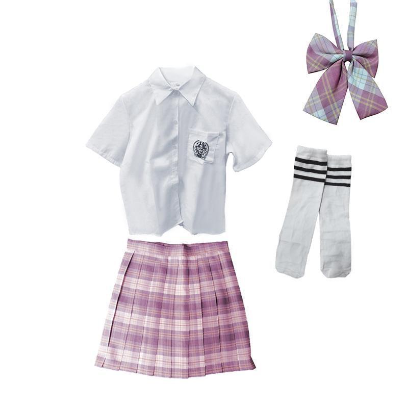 Women Girls School Pleated Skirt Summer High Waist  Tartan Short Skirt AU Stock - 2XL