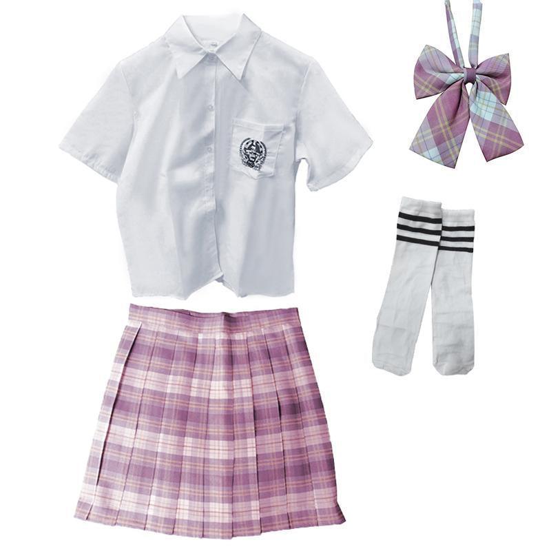 Women Girls School Pleated Skirt Summer High Waist  Tartan Short Skirt AU Stock - 2XL