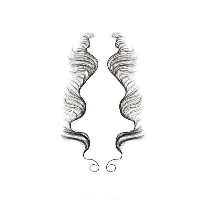 Hairline Edge Tattoo Stickers - Curly Fringe Decals for Women Styling - 10