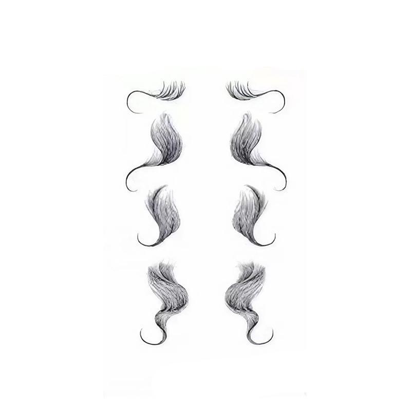 Hairline Edge Tattoo Stickers - Curly Fringe Decals for Women Styling - 10