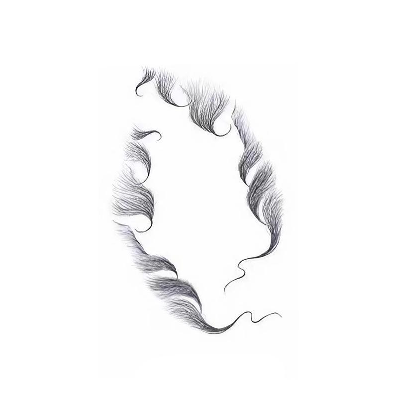 Hairline Edge Tattoo Stickers - Curly Fringe Decals for Women Styling - 9