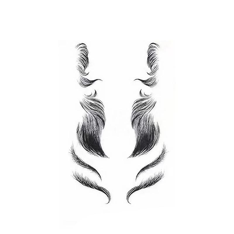 Hairline Edge Tattoo Stickers - Curly Fringe Decals for Women Styling - 9