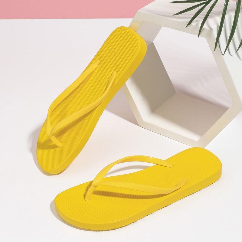 Slippers For Women Casual Fashion Bohemian Beach Shoes Flip Flops Flat Shoes - Light Blue