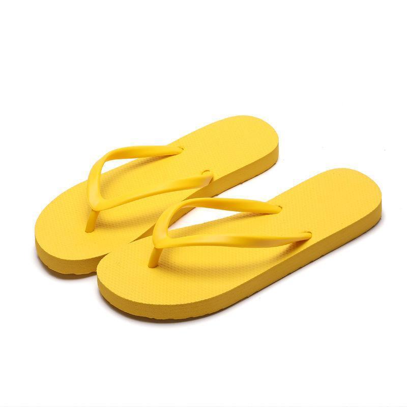 Slippers For Women Casual Fashion Bohemian Beach Shoes Flip Flops Flat Shoes - Yellow