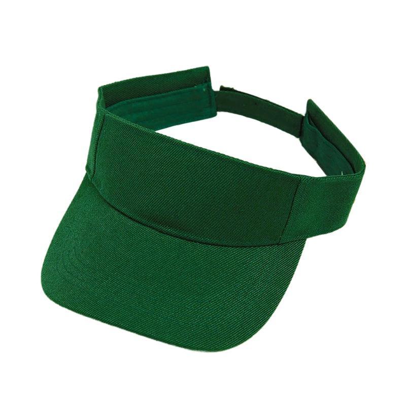 Women Adjustable UV Protection Sport Visor Cap Beach Sun Hat New Stylish Design - White